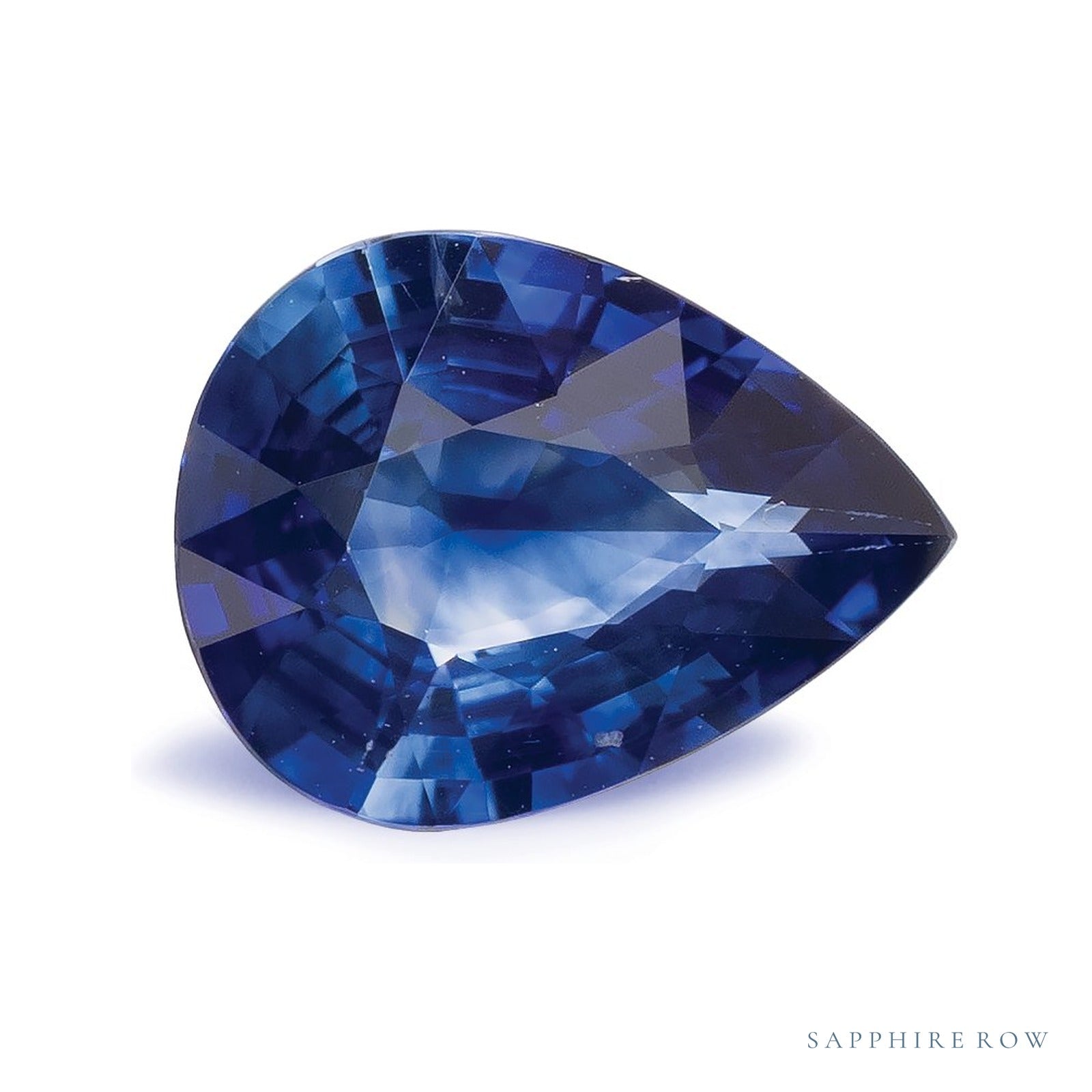 1.73 ct natural blue sapphire from Sri Lanka, pear cut | Sapphire Row · cut4