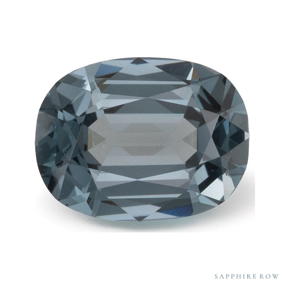 1.71 ct natural green spinel from Mozambique, antique cushion cut | Sapphire Row · cut6
