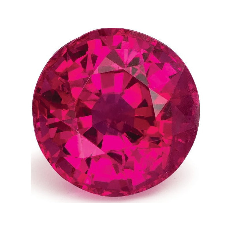 1.70 ct natural red ruby from Mozambique, round cut | Sapphire Row · cut7