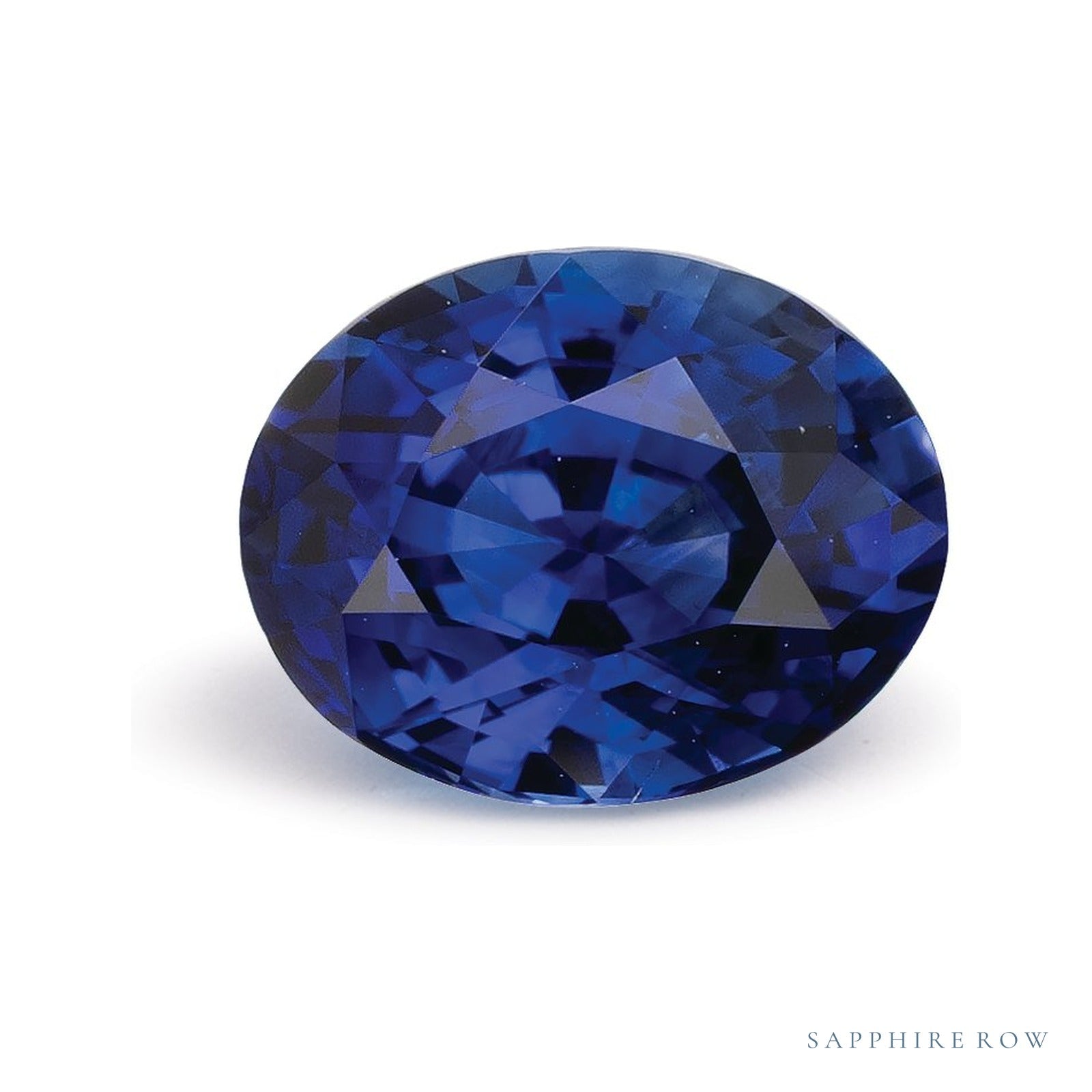 1.69 ct natural blue sapphire from Sri Lanka, oval cut | Sapphire Row · cut4