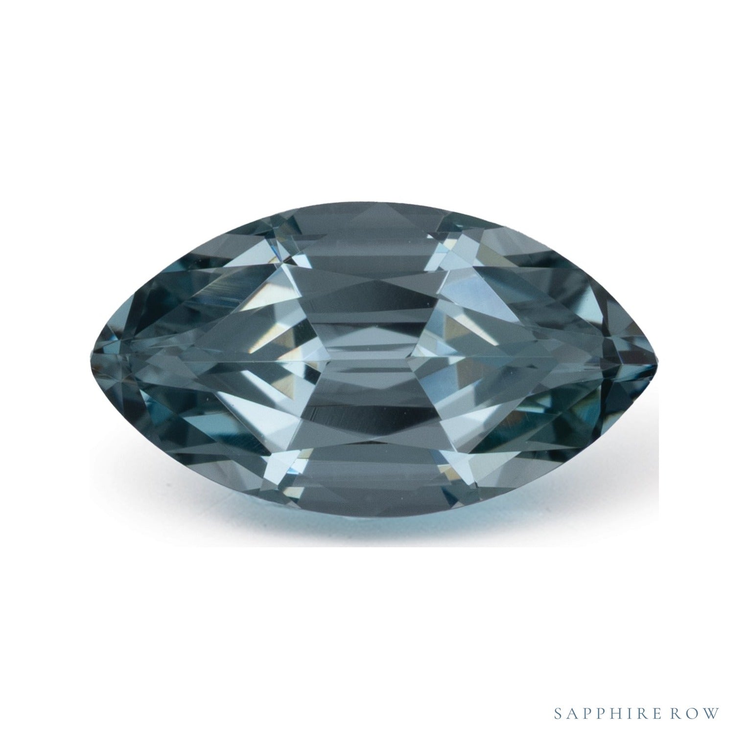1.68 ct natural green spinel from Mozambique, marquise cut | Sapphire Row · cut7