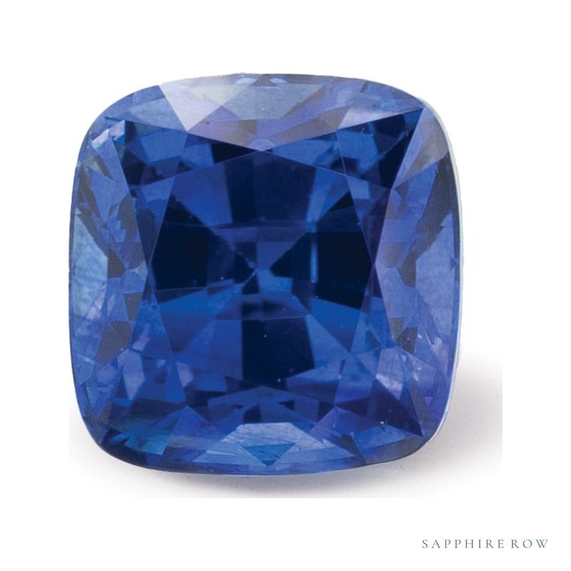 1.66 ct natural blue sapphire from Sri Lanka, cushion cut | Sapphire Row · cut6