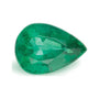 1.66 ct natural green emerald from Zambia, pear cut | Sapphire Row · cut7