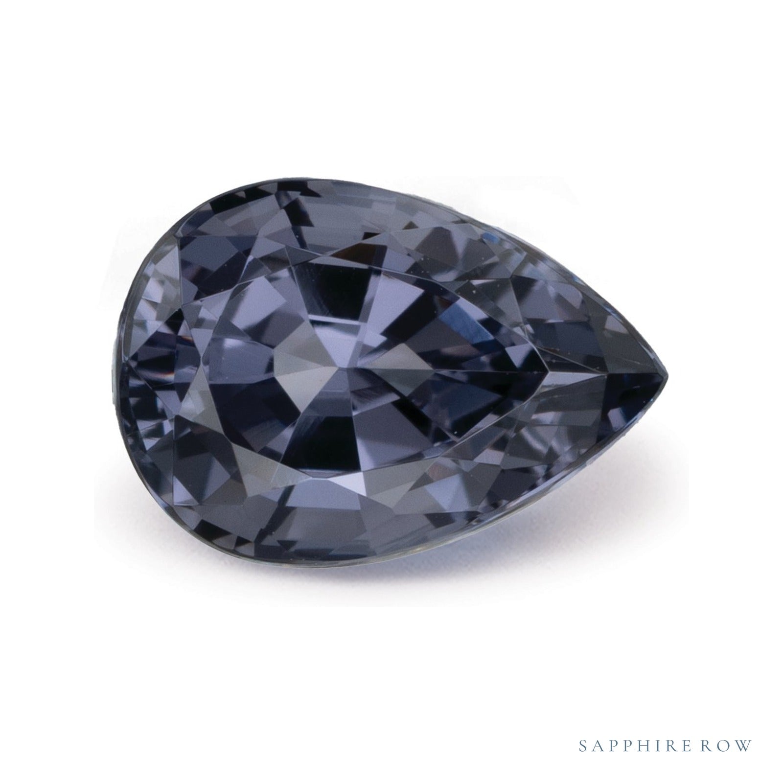 1.65 ct natural purple spinel from Tanzania, pear cut | Sapphire Row · cut4