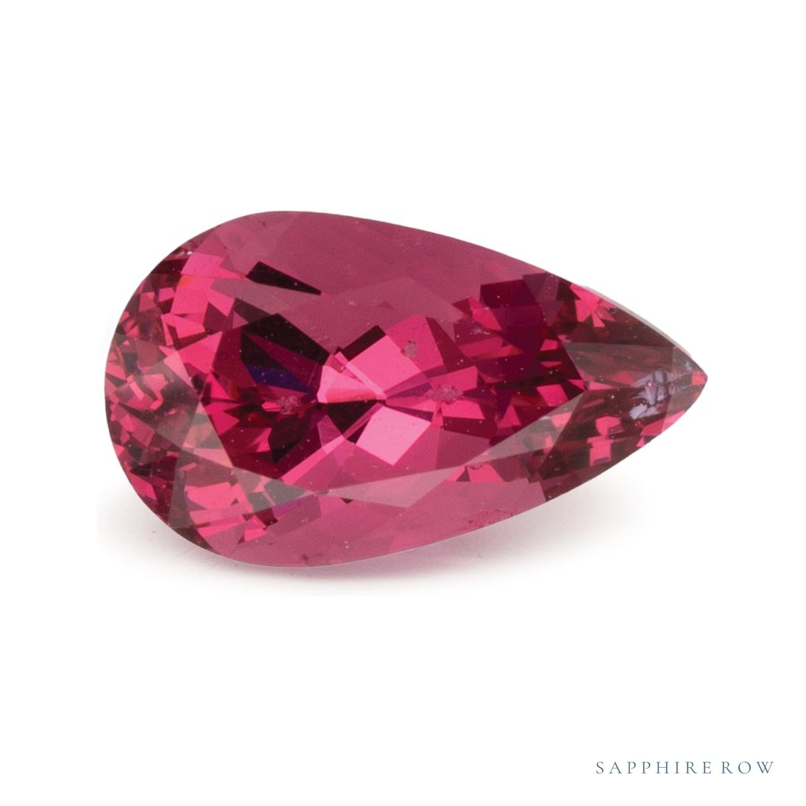 1.65 ct natural red spinel from Tanzania, pear cut | Sapphire Row · cut4