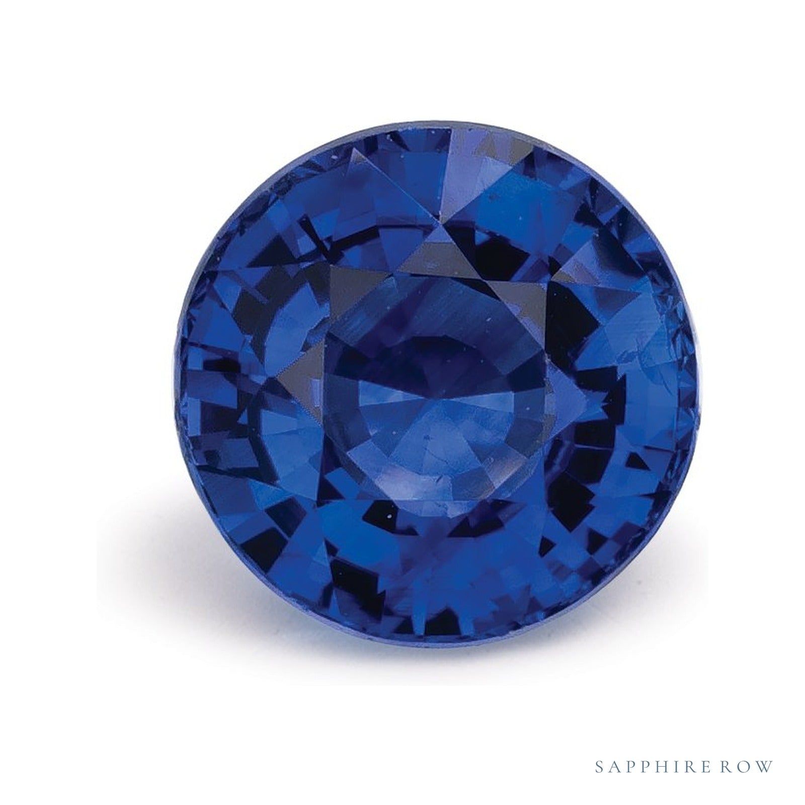 1.63 ct natural blue sapphire from Sri Lanka, round cut | Sapphire Row · cut4
