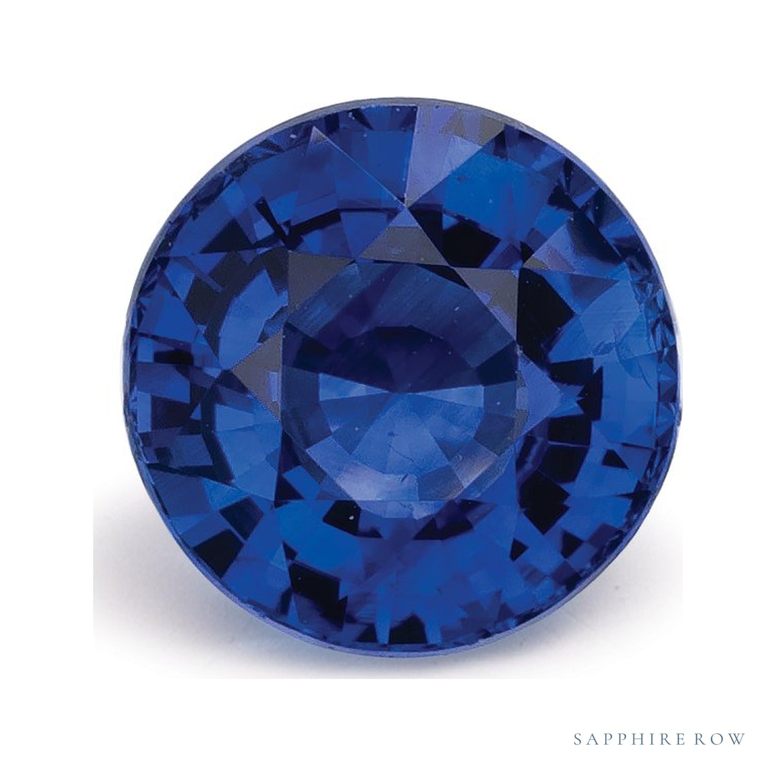 1.63 ct natural blue sapphire from Sri Lanka, round cut | Sapphire Row · cut4