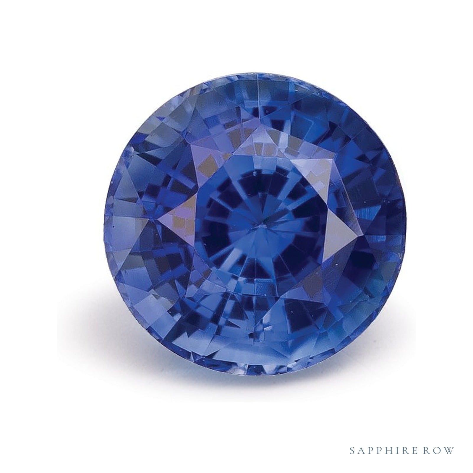 1.63 ct natural blue sapphire from Sri Lanka, round cut | Sapphire Row · cut4