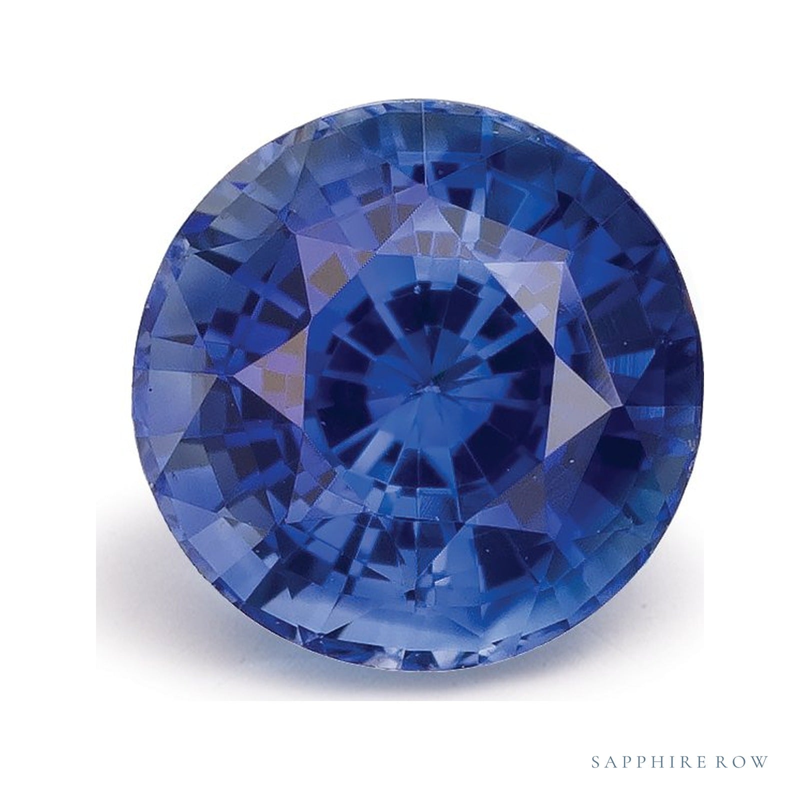 1.63 ct natural blue sapphire from Sri Lanka, round cut | Sapphire Row · cut4