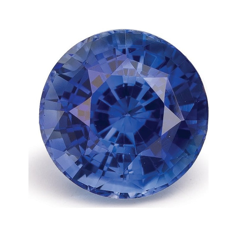 1.63 ct natural blue sapphire from Sri Lanka, round cut | Sapphire Row · cut7