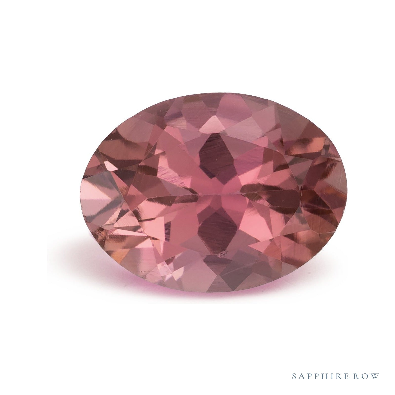 1.62 ct natural pink tourmaline from Madagascar, oval cut | Sapphire Row · cut4