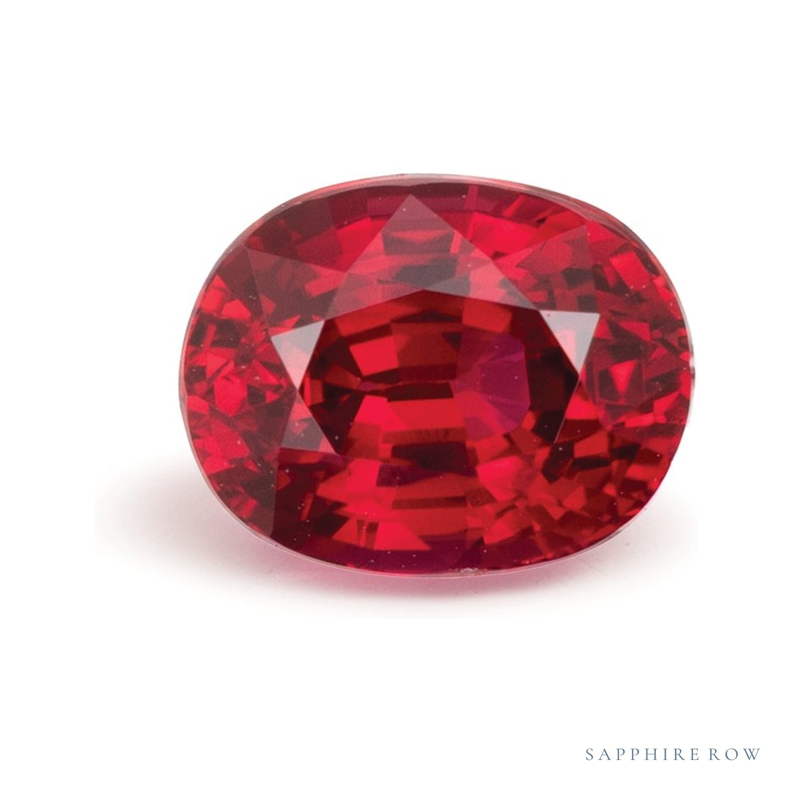 1.61 ct natural red ruby from Mozambique, oval cut | Sapphire Row · cut4