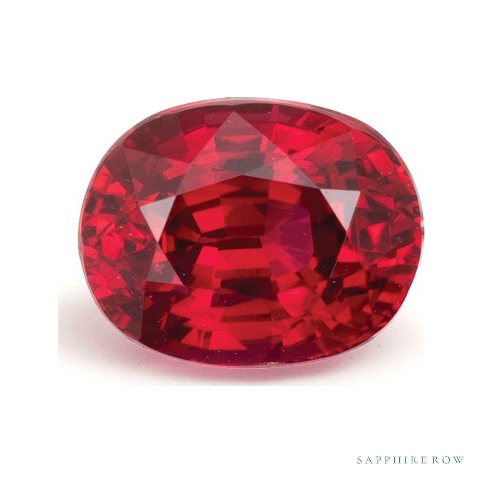1.61 ct natural red ruby from Mozambique, oval cut | Sapphire Row · cut4