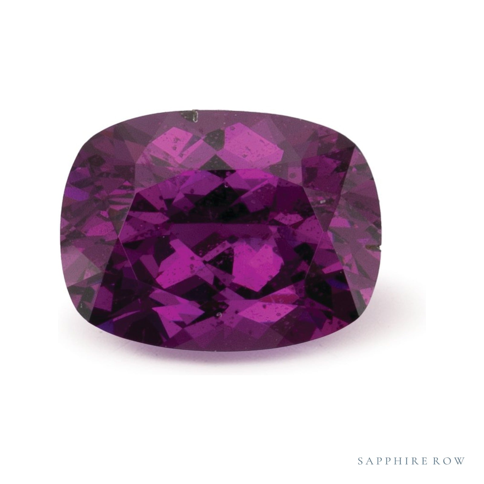 1.61 ct natural purple garnet from Mozambique, antique cushion cut | Sapphire Row · cut4