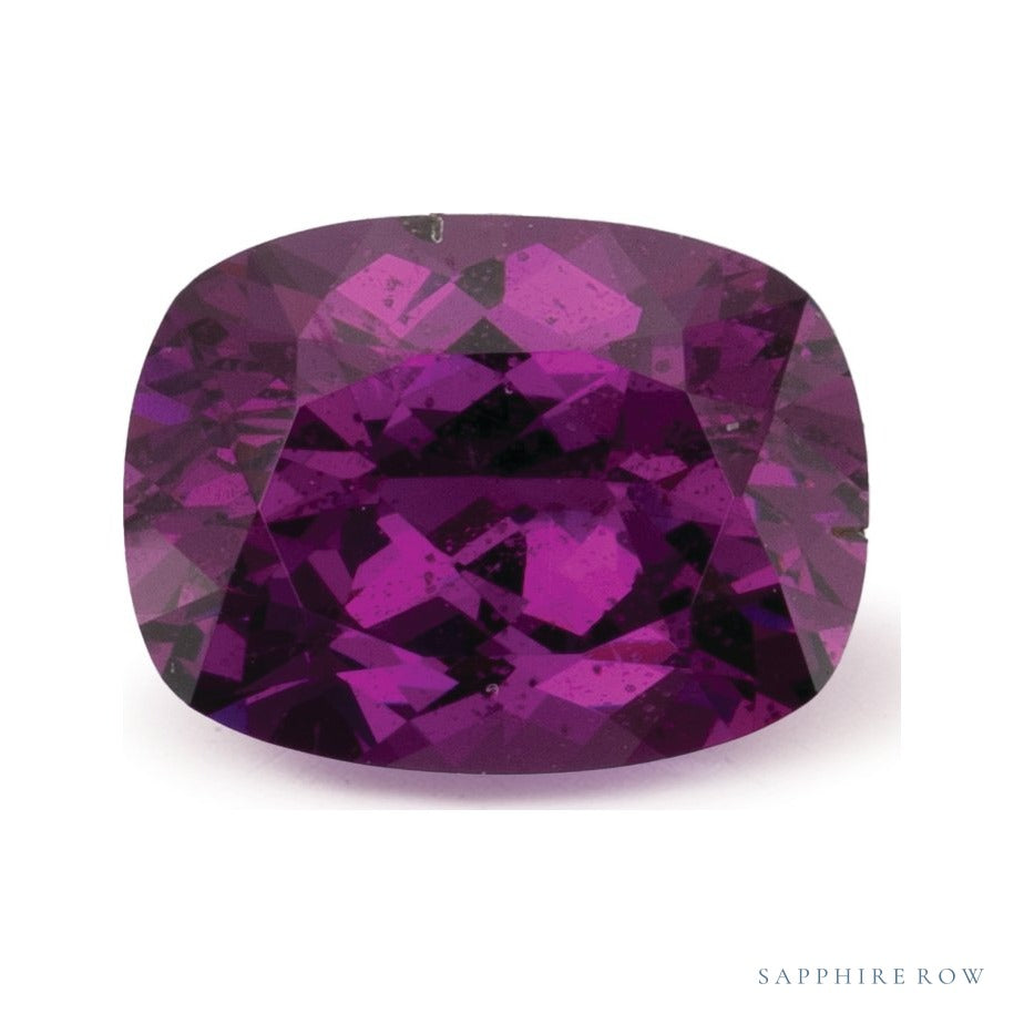 1.61 ct natural purple garnet from Mozambique, antique cushion cut | Sapphire Row · cut6