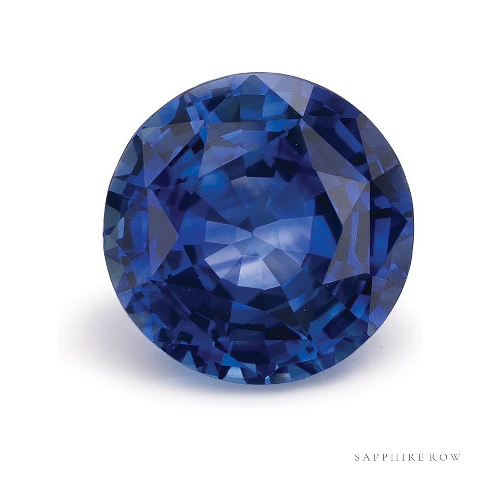1.60 ct natural blue sapphire from Sri Lanka, round cut | Sapphire Row · cut4