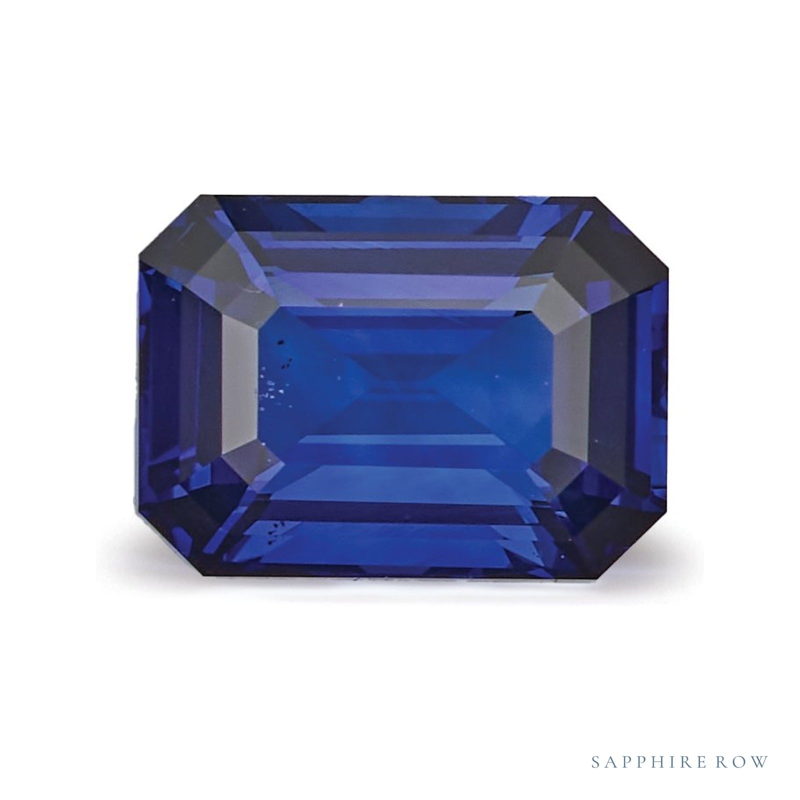 1.60 ct natural blue sapphire from Sri Lanka, emerald cut | Sapphire Row · cut4