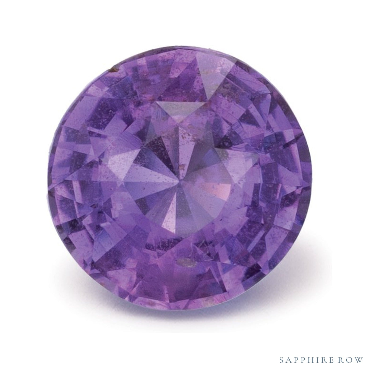 1.60 ct natural purple sapphire from Sri Lanka, round cut | Sapphire Row · cut4