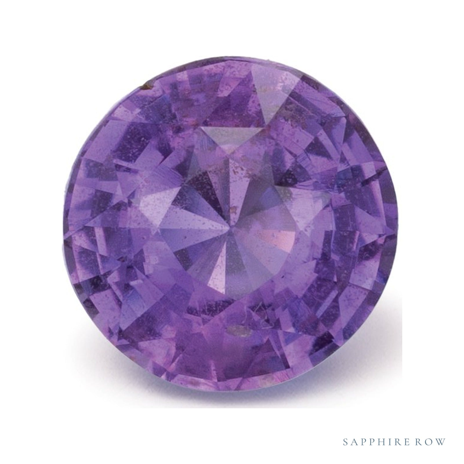 1.60 ct natural purple sapphire from Sri Lanka, round cut | Sapphire Row · cut4