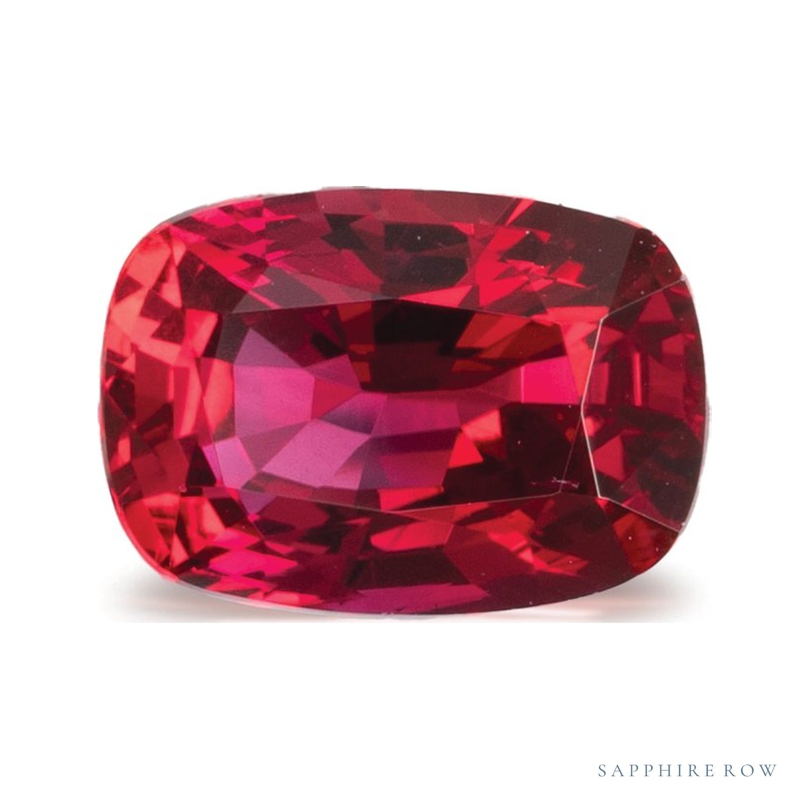 1.59 ct natural red ruby from Mozambique, antique cushion cut | Sapphire Row · cut4