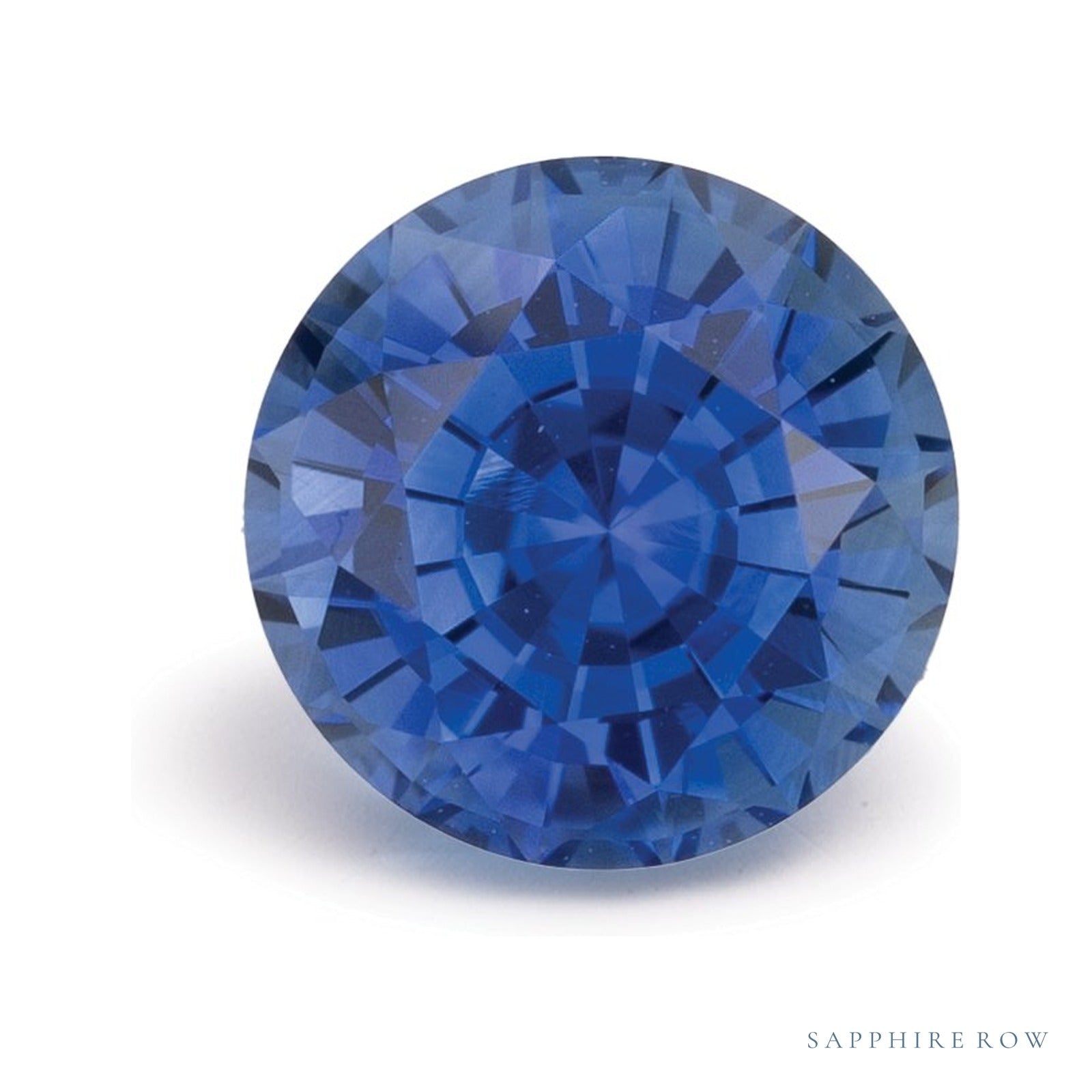 1.58 ct natural blue sapphire from Sri Lanka, round cut | Sapphire Row · cut4