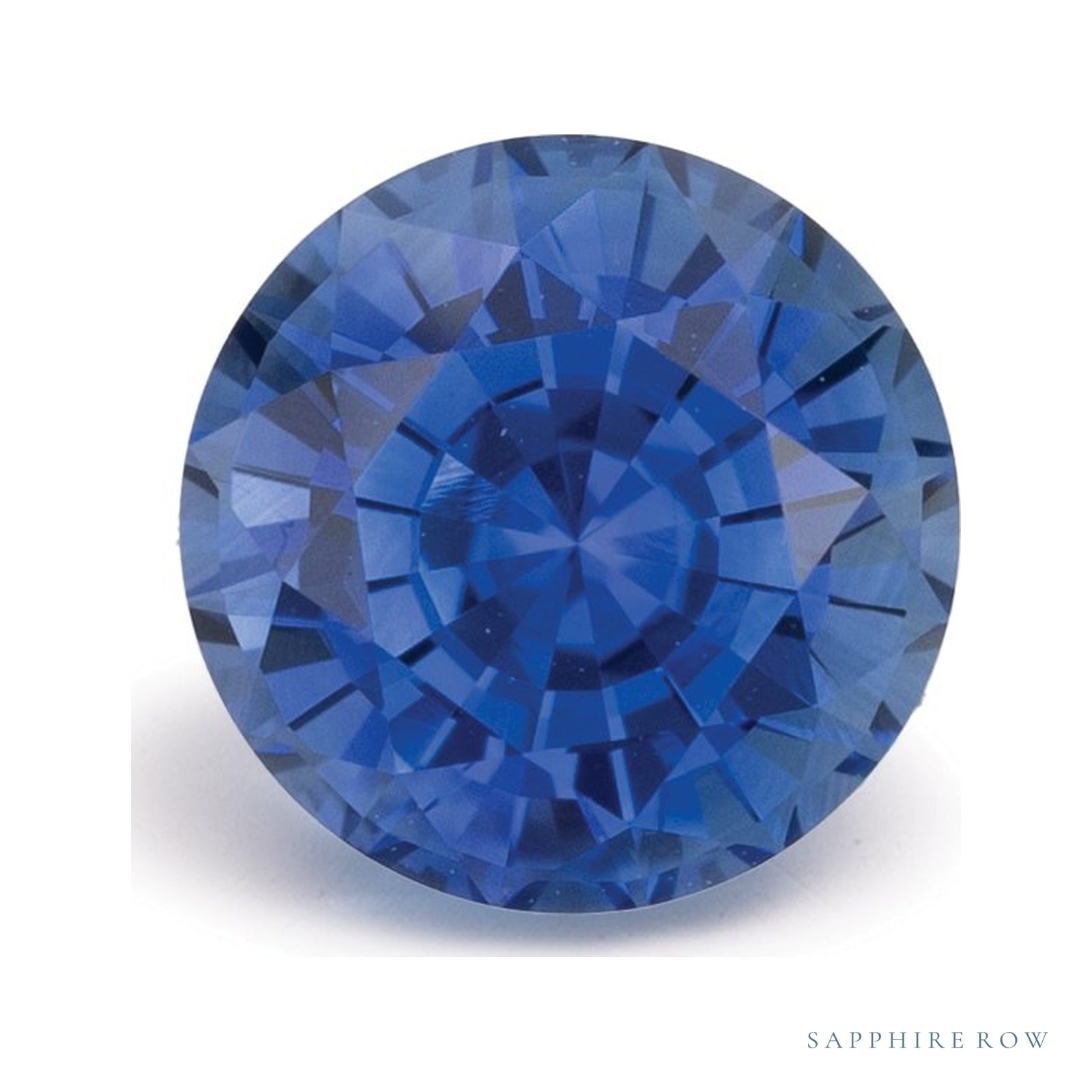 1.58 ct natural blue sapphire from Sri Lanka, round cut | Sapphire Row · cut4