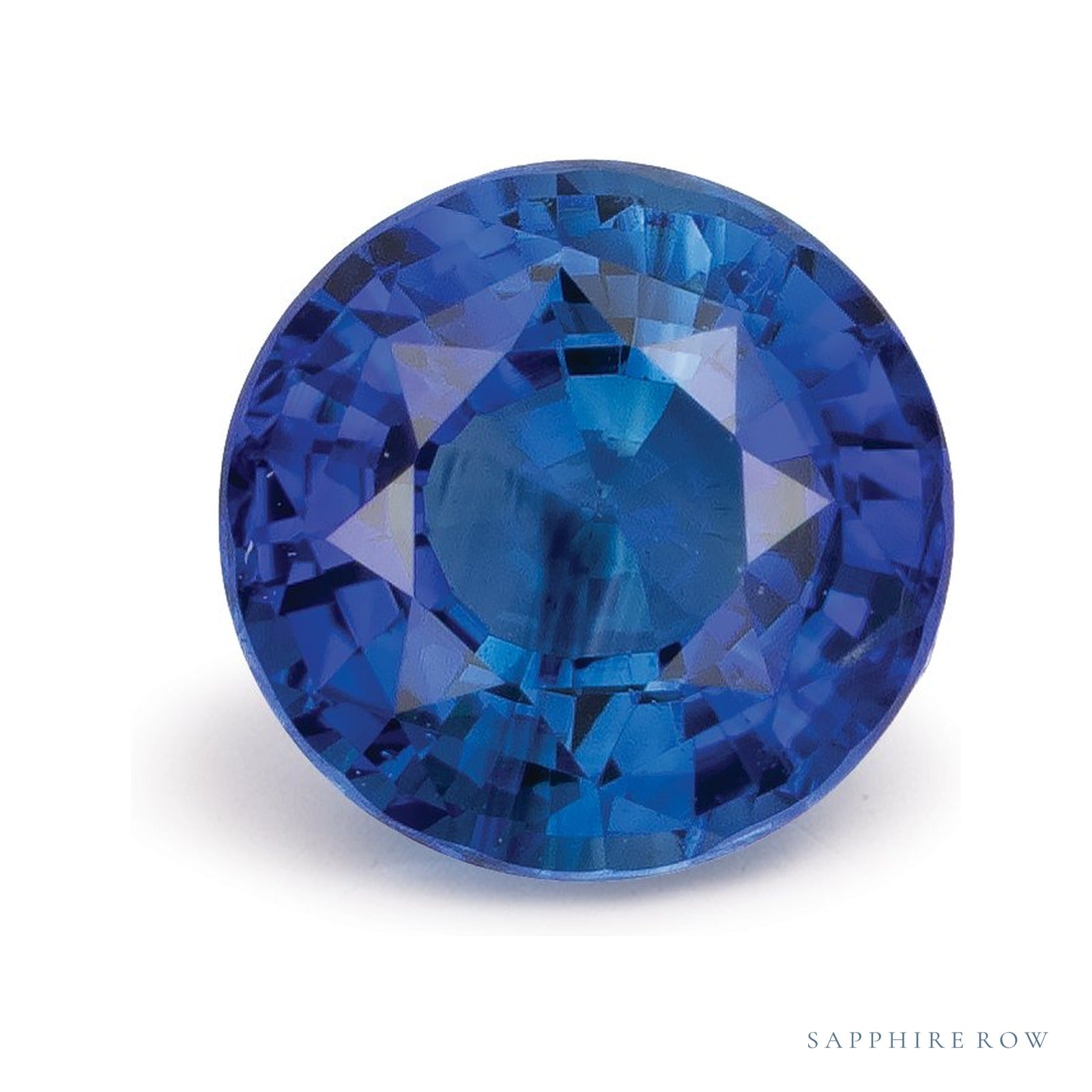 1.58 ct natural blue sapphire from Sri Lanka, round cut | Sapphire Row · cut4