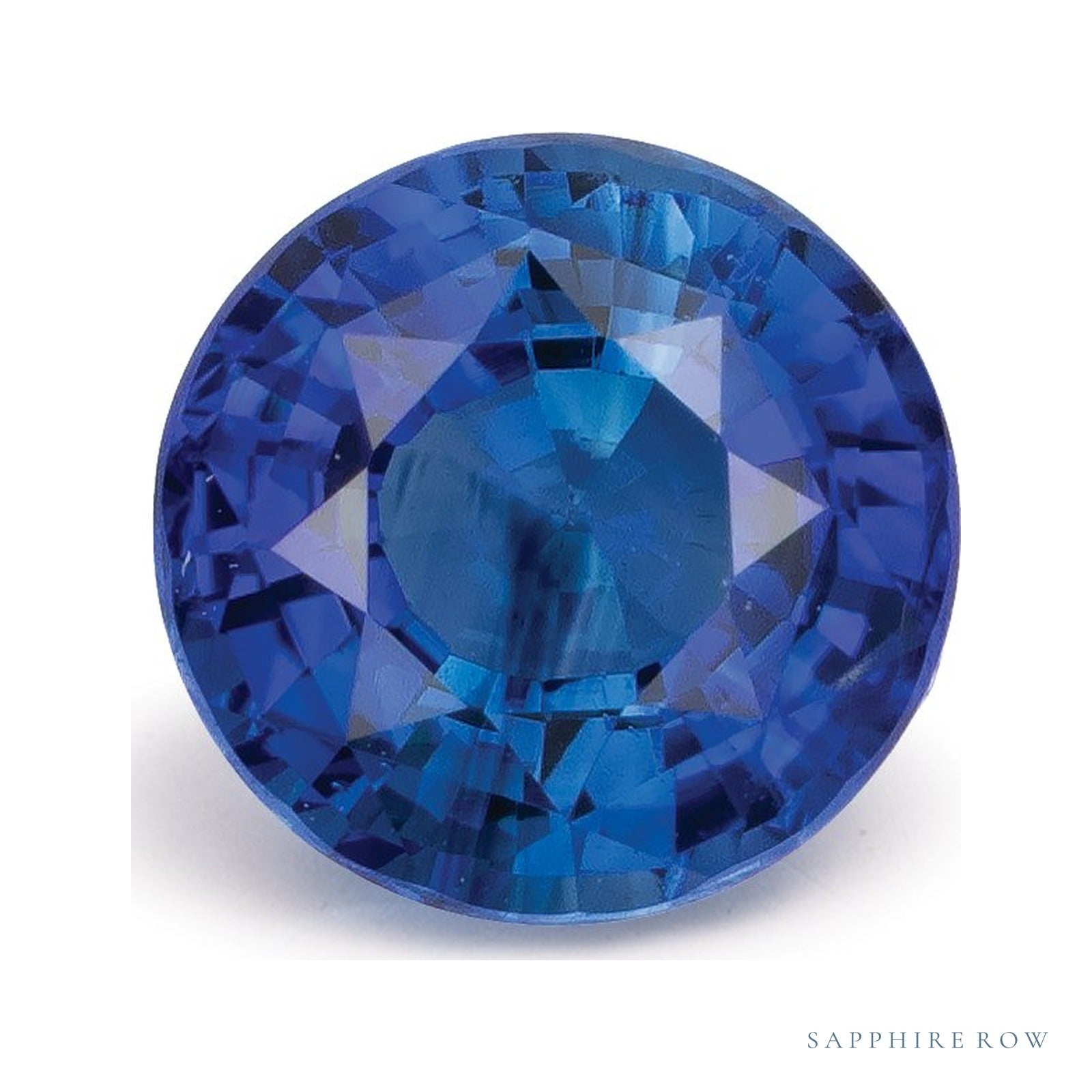 1.58 ct natural blue sapphire from Sri Lanka, round cut | Sapphire Row · cut4