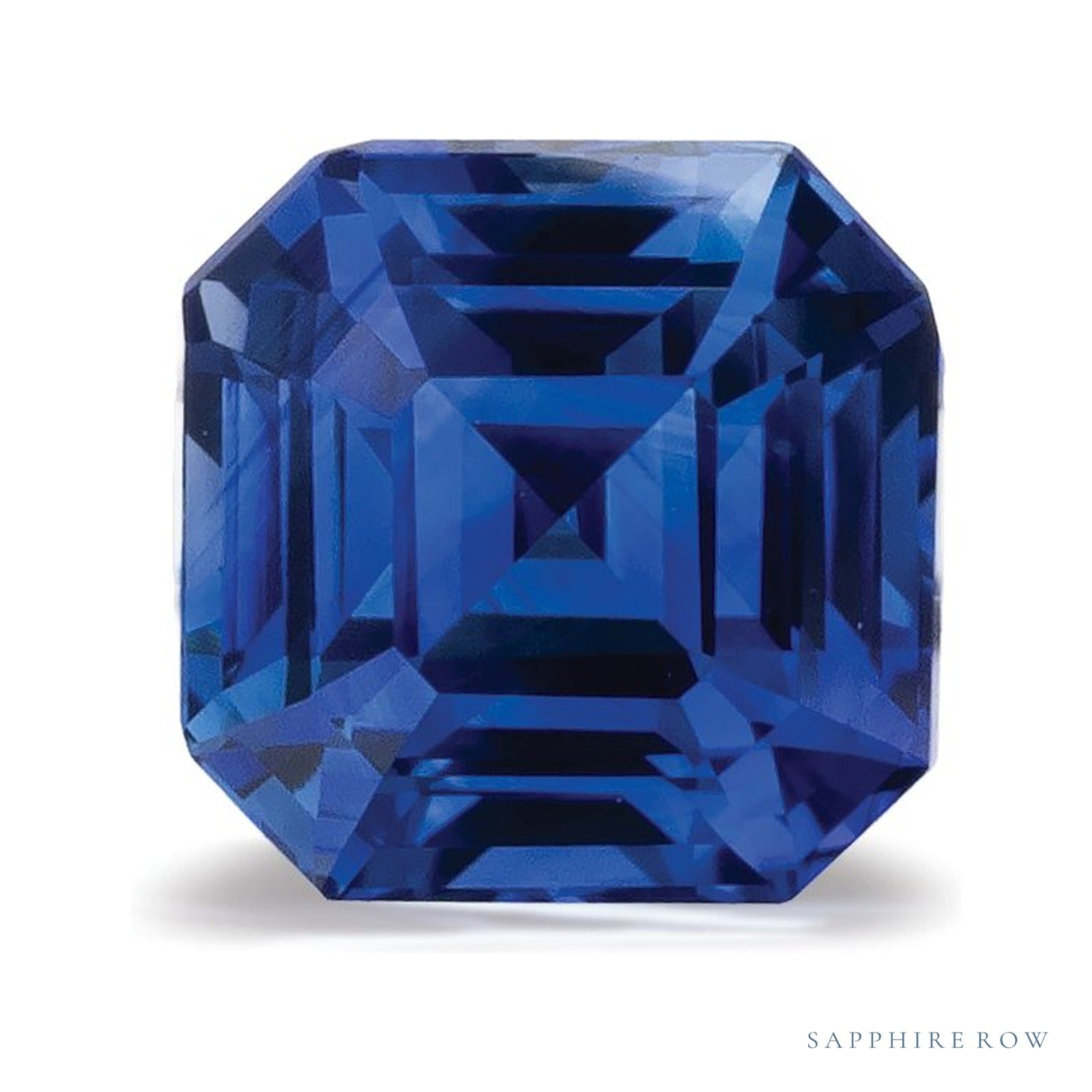 1.58 ct natural blue sapphire from Sri Lanka, asscher cut | Sapphire Row · cut4