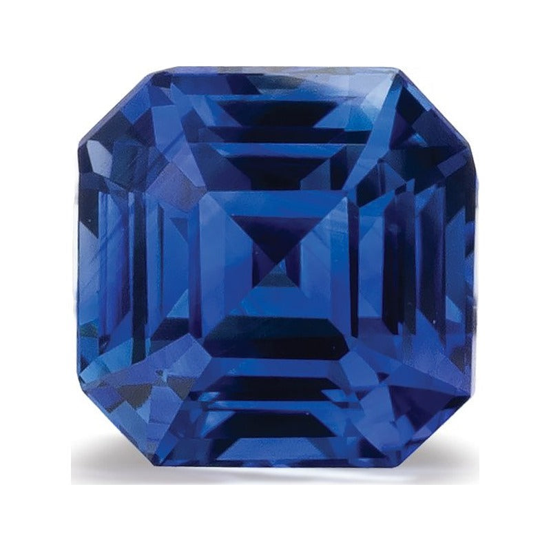 1.58 ct natural blue sapphire from Sri Lanka, asscher cut | Sapphire Row · cut7