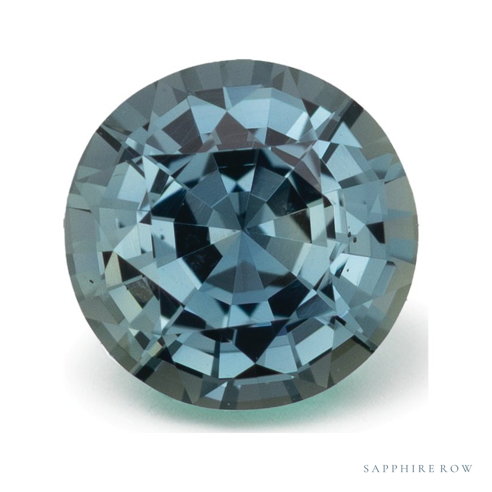 1.58 ct natural green sapphire from Tanzania, round cut | Sapphire Row · cut4