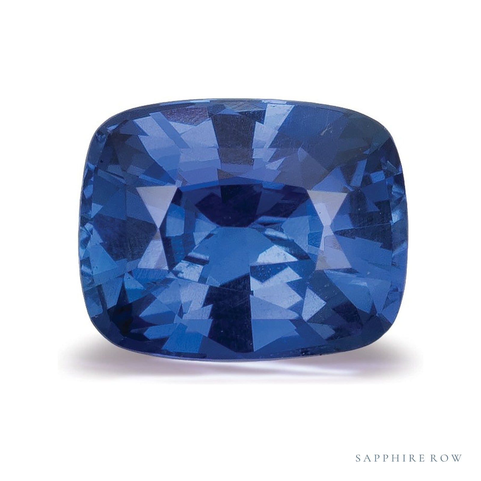 1.57 ct natural blue sapphire from Sri Lanka, antique cushion cut | Sapphire Row · cut4