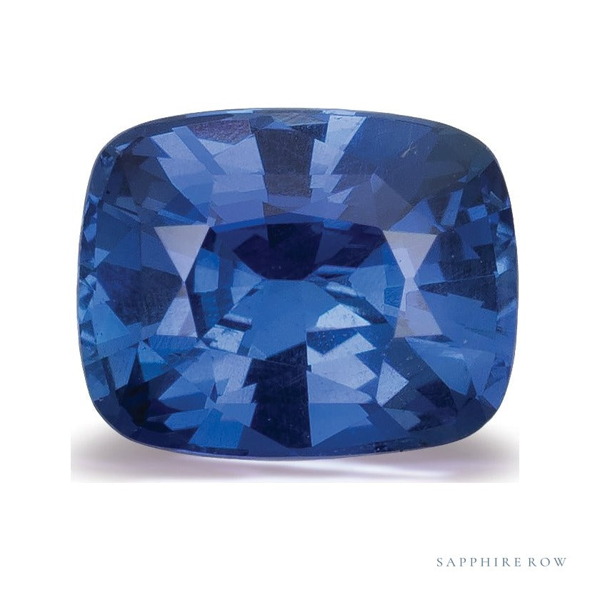 1.57 ct natural blue sapphire from Sri Lanka, antique cushion cut | Sapphire Row · cut6
