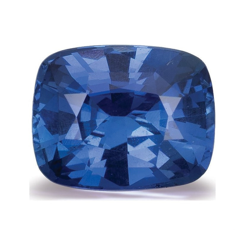 1.57 ct natural blue sapphire from Sri Lanka, antique cushion cut | Sapphire Row · cut7