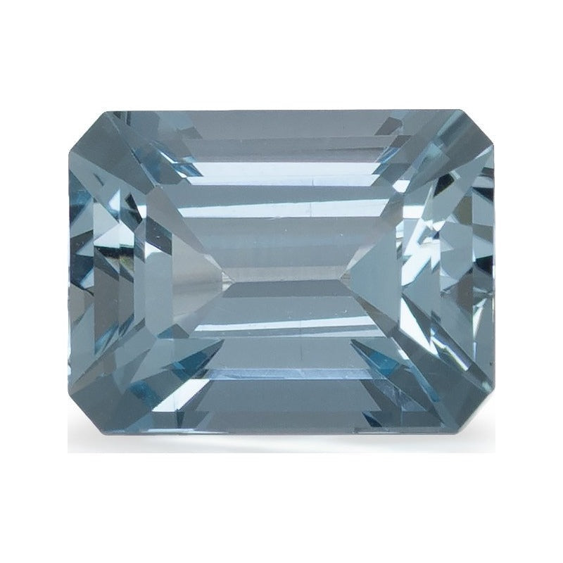 1.56 ct natural blue aquamarine from Tanzania, emerald cut | Sapphire Row · cut7