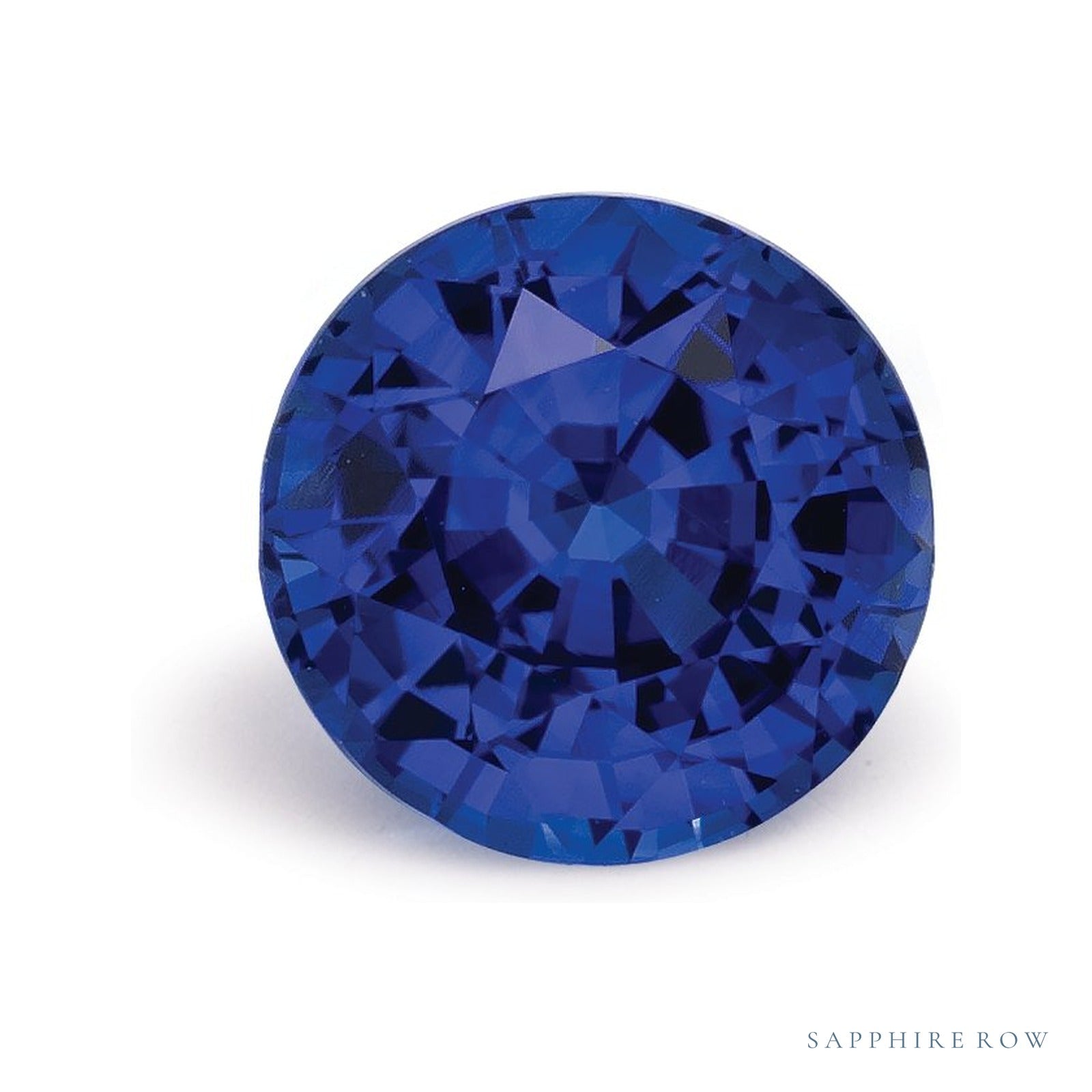 1.55 ct natural blue sapphire from Thailand, round cut | Sapphire Row · cut4