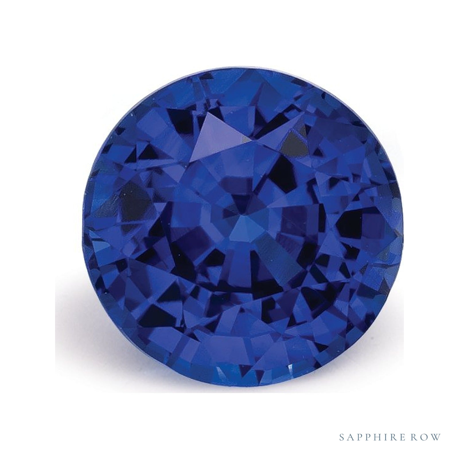 1.55 ct natural blue sapphire from Thailand, round cut | Sapphire Row · cut4