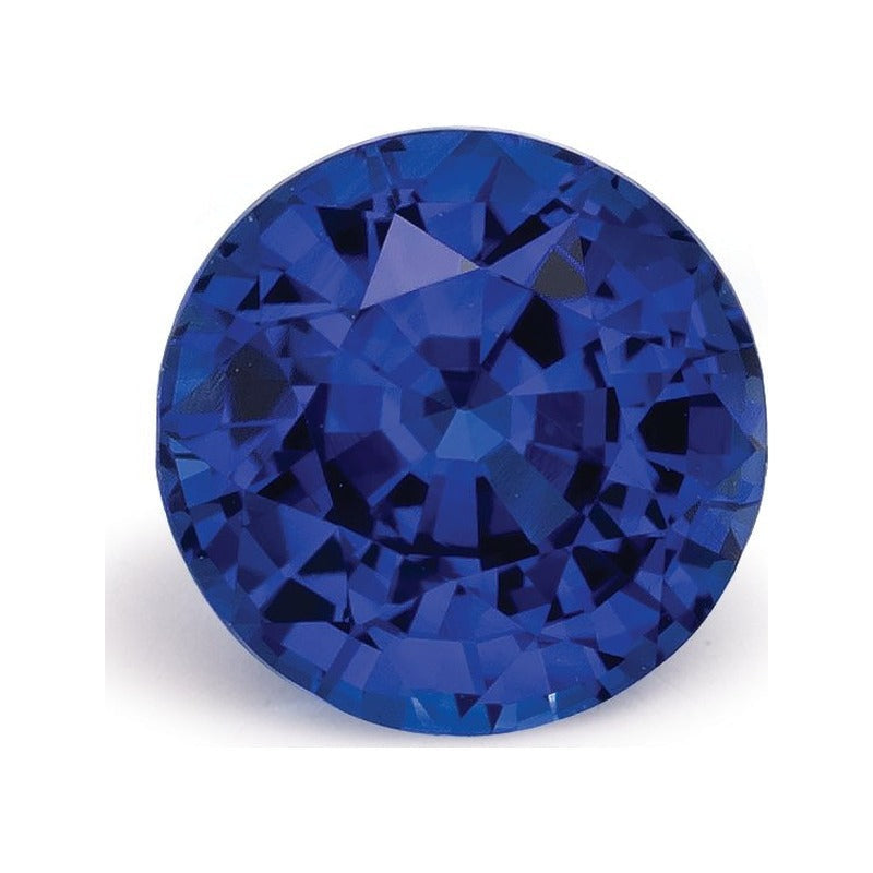 1.55 ct natural blue sapphire from Thailand, round cut | Sapphire Row · cut7