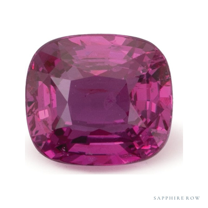 1.55 ct natural pink sapphire from Sri Lanka, antique cushion cut | Sapphire Row · cut6