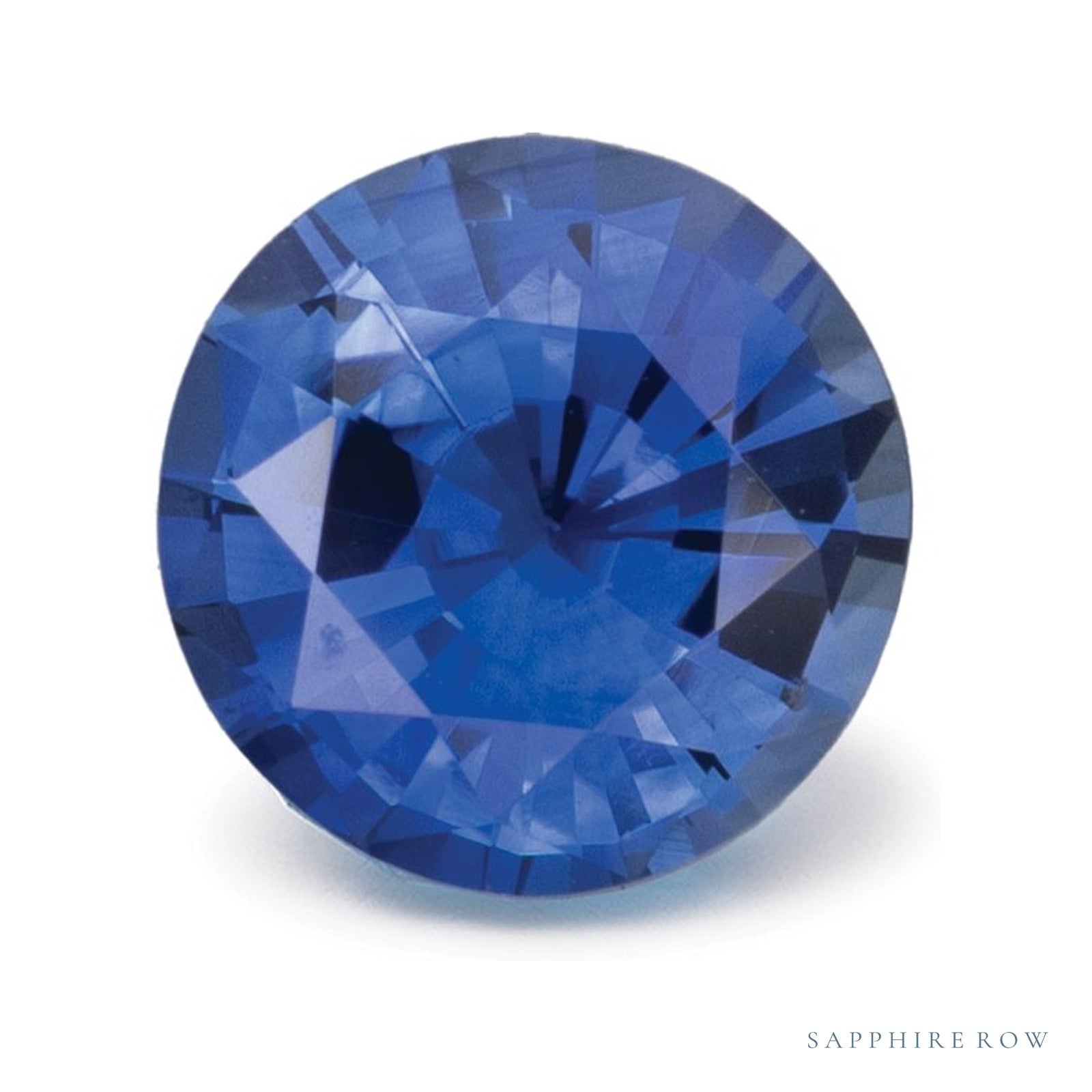 1.55 ct natural blue sapphire from Sri Lanka, round cut | Sapphire Row · cut4