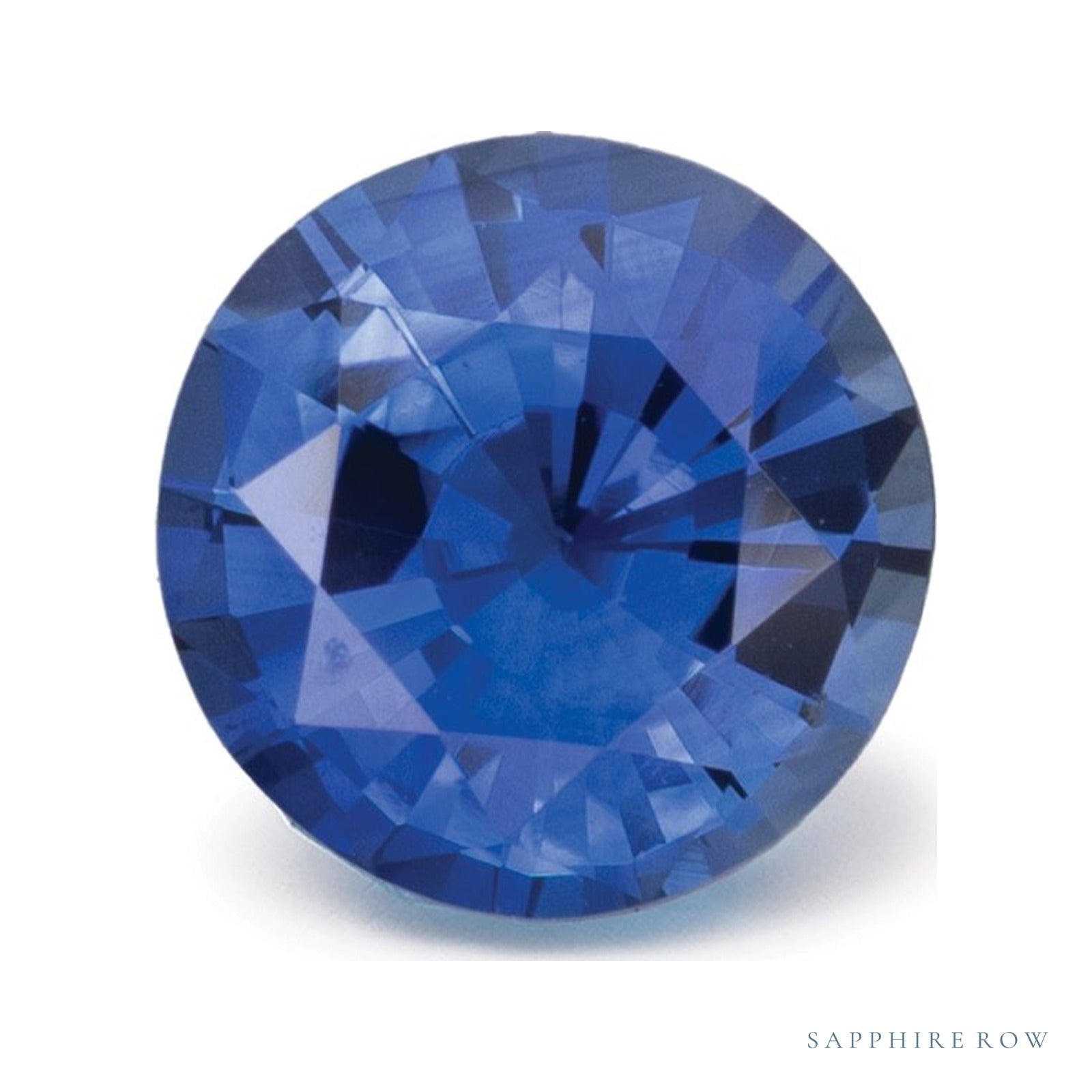 1.55 ct natural blue sapphire from Sri Lanka, round cut | Sapphire Row · cut4