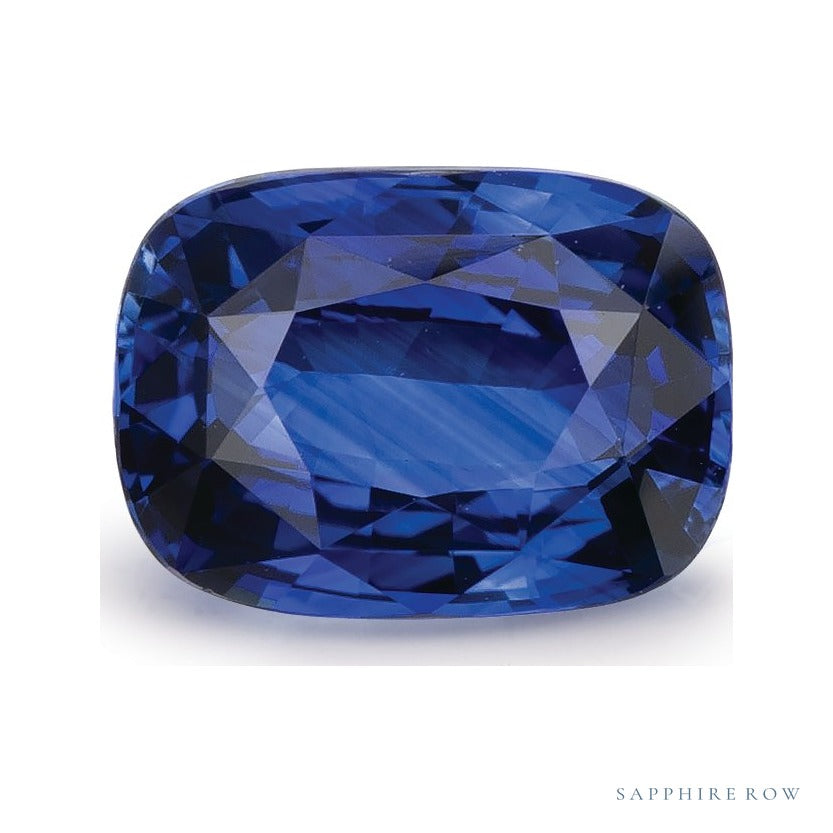 1.54 ct natural blue sapphire from Sri Lanka, antique cushion cut | Sapphire Row · cut6