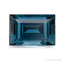 1.54 ct natural blue sapphire from Sri Lanka, straight baguette cut | Sapphire Row · cut4