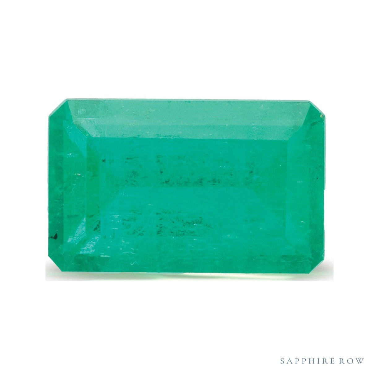 1.54 ct natural green emerald from Colombia, emerald cut | Sapphire Row · cut6