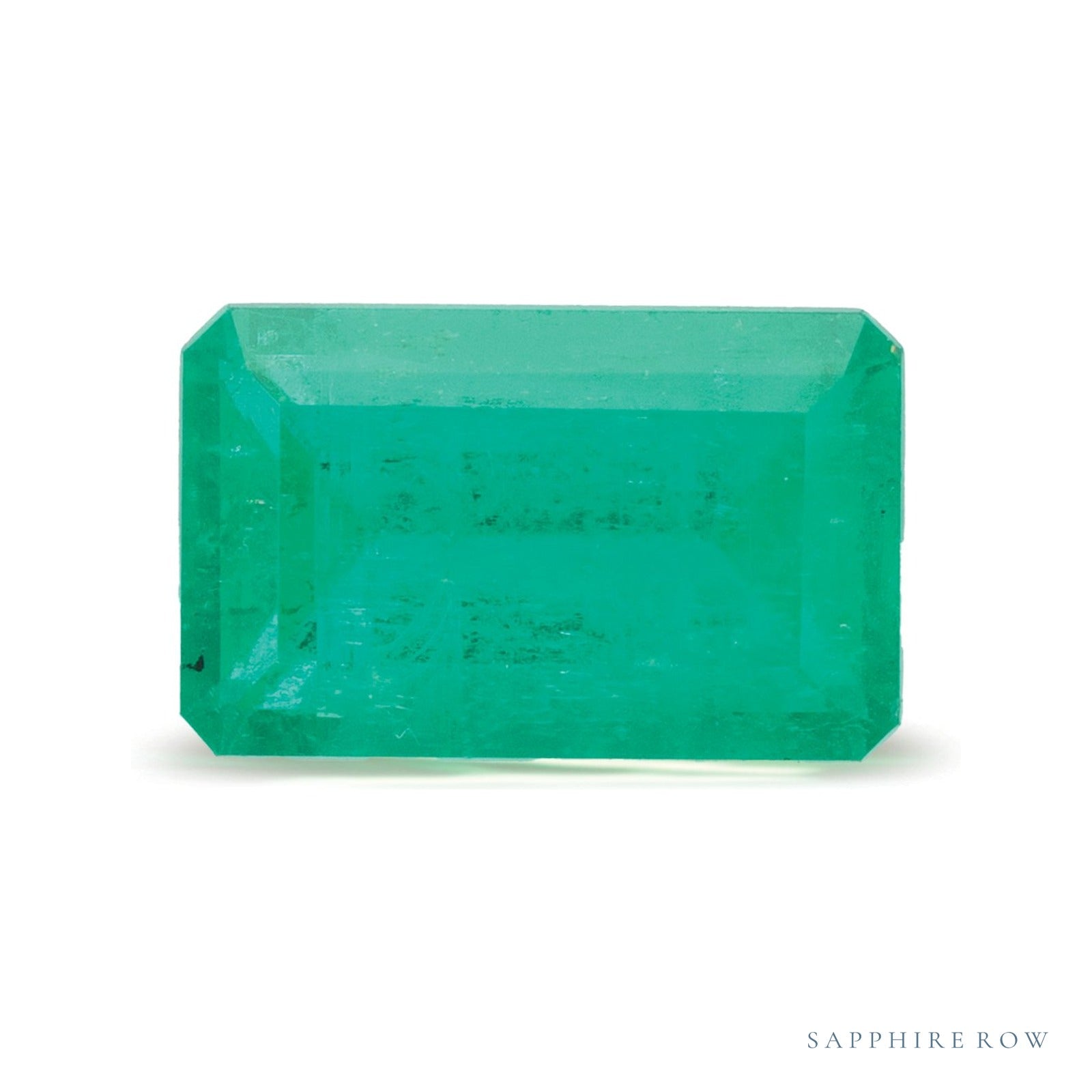 1.54 ct natural green emerald from Colombia, emerald cut | Sapphire Row · cut4
