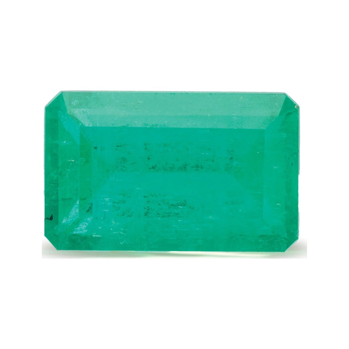 1.54 ct natural green emerald from Colombia, emerald cut | Sapphire Row · cut7