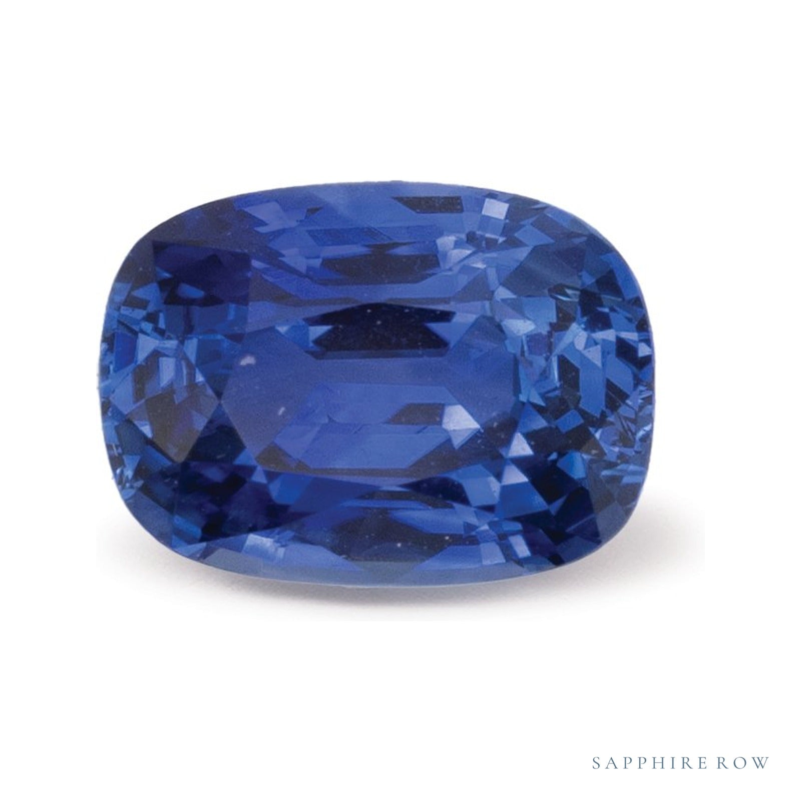 1.53 ct natural blue sapphire from Sri Lanka, antique cushion cut | Sapphire Row · cut4