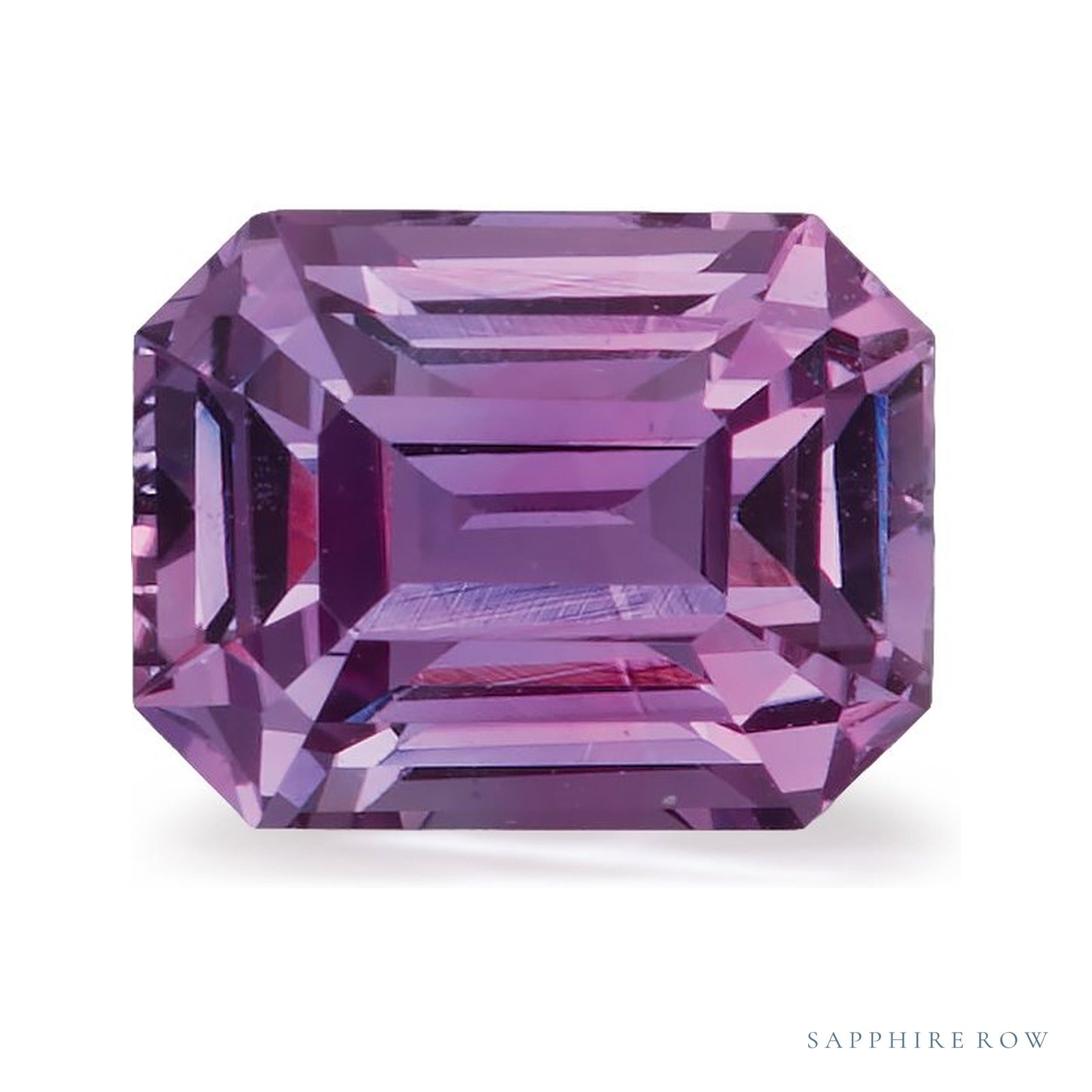 1.54 ct natural pink sapphire from Sri Lanka, emerald cut | Sapphire Row · cut4