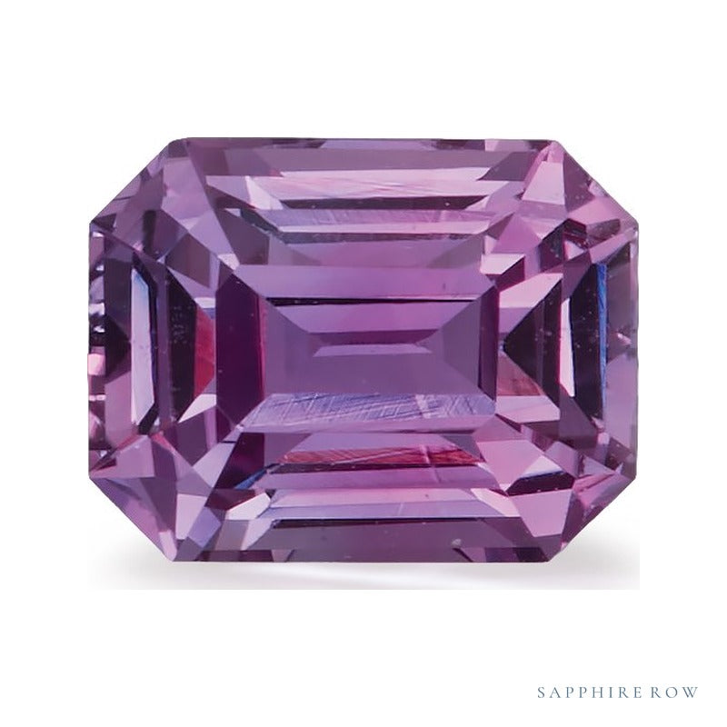 1.54 ct natural pink sapphire from Sri Lanka, emerald cut | Sapphire Row · cut7