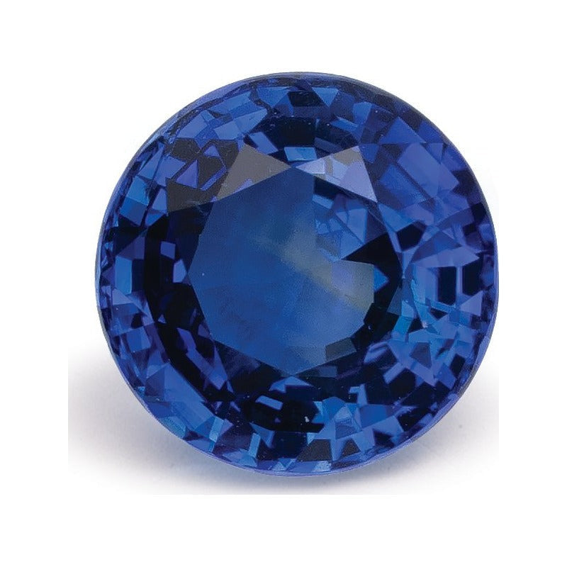 1.53 ct natural blue sapphire from Sri Lanka, round cut | Sapphire Row · cut7
